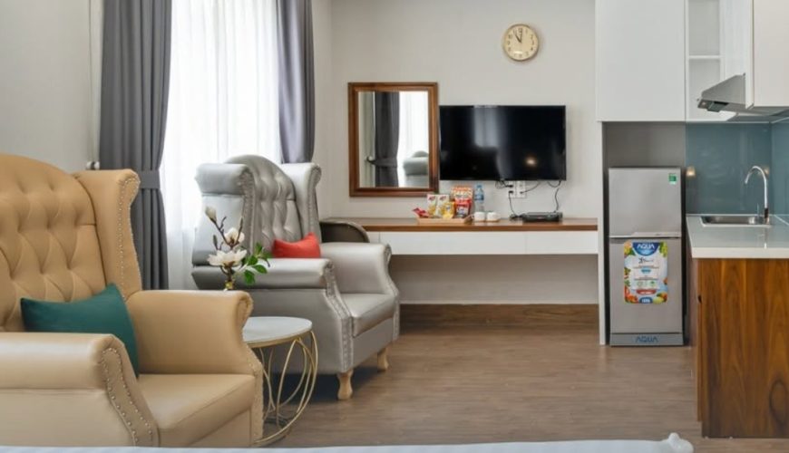 Khách sạn Phú Mỹ Hưng với vị trí trung tâm và không gian yên tĩnh